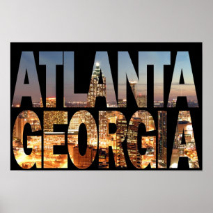 Atlanta Georgia bei Twilight Poster
