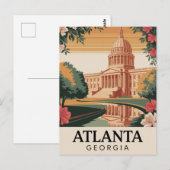 Atlanta Georgia Capitol Reise Postkarte (Vorne/Hinten)