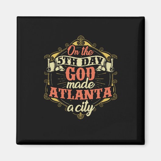 Atlanta Georgia City Magnet (Vorne)