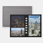 Atlanta, Georgia City-Magnet Magnet (Vorderseite/Rückseite)