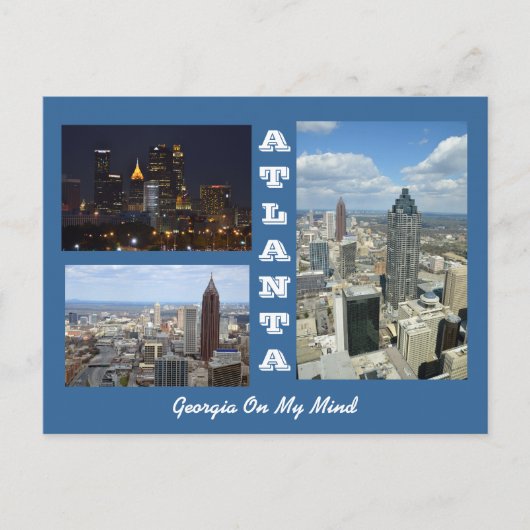 Atlanta, Georgia City Postcard Postkarte (Vorderseite)
