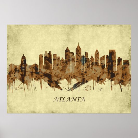 Atlanta Georgia City Poster (Vorne)