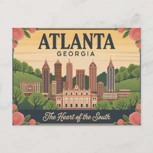 Atlanta Georgia Das Herz des Südens Postkarte