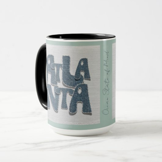 Atlanta Georgia Denim Mug  Tasse (Vorderseite Links)