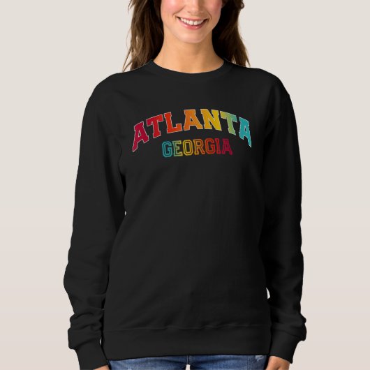 Atlanta Georgia Farbe Sweatshirt (Vorderseite)