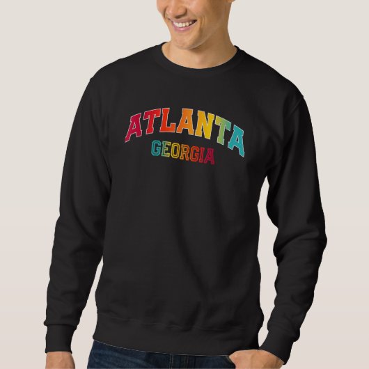Atlanta Georgia Farbe Sweatshirt (Vorderseite)