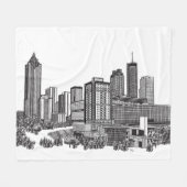 Atlanta Georgia Fleecedecke (Vorderseite (Horizontal))