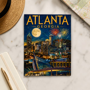 Atlanta Georgia Fußballturnier 2026 Souvenir Postkarte