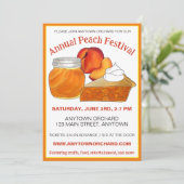 Atlanta Georgia GA Peach Doaches Pfirsiche Einladung (Stehend Vorderseite)