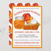 Atlanta Georgia GA Peach Doaches Pfirsiche Einladung (Vorne/Hinten)