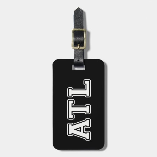 Atlanta Georgia Gepäckanhänger (Vorderseite vertikal)