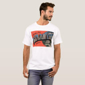 Atlanta, Georgia - große Buchstabe-Szenen T-Shirt (Vorne ganz)