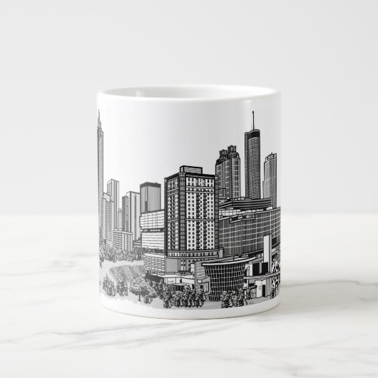 Atlanta Georgia Jumbo-Tasse (Vorderseite)