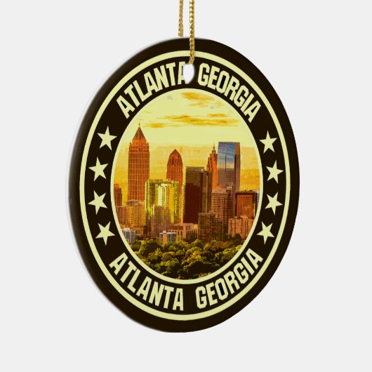 Atlanta Georgia Keramik Ornament (Rechts)
