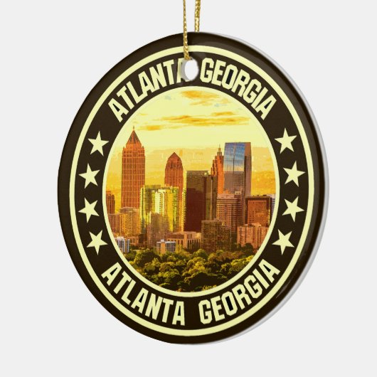 Atlanta Georgia Keramik Ornament (Links)