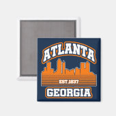 Atlanta,Georgia Magnet (Vorderseite/Rückseite)