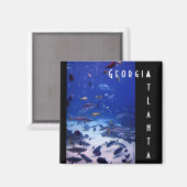 Atlanta Georgia Magnet (Vorderseite/Rückseite)