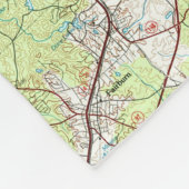 Atlanta Georgia Map (1981) Fleecedecke (Ecke)