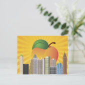 Atlanta Georgia mit Peach Postcard Postkarte (Stehend Vorderseite)