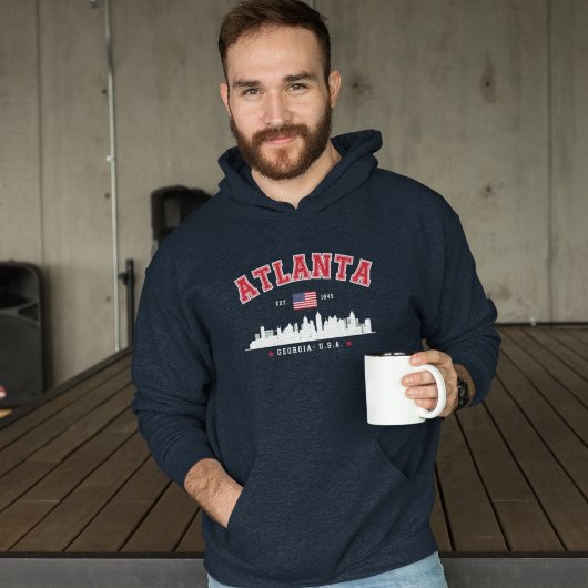 Atlanta Georgia Modern City Skyline Hoodie