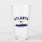Atlanta Georgia Modern Cityline Glas (Vorderseite)