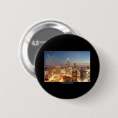 Atlanta, Georgia nachts - schöne Skyline Button (Vorne & Hinten)
