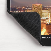 Atlanta, Georgia nachts - schöne Skyline Mousepad (Ecke)