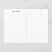 Atlanta, Georgia Nighttime Skyline Postkarte (Rückseite)