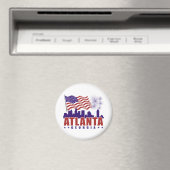 Atlanta Georgia Patriotic Magnet (In Situ (Geschirrspüler))