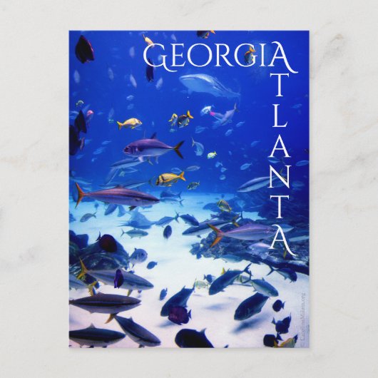 Atlanta Georgia Phantastische Sehenswürdigkeiten Postkarte (Vorderseite)