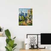 Atlanta, Georgia Plakat (Heimbüro)