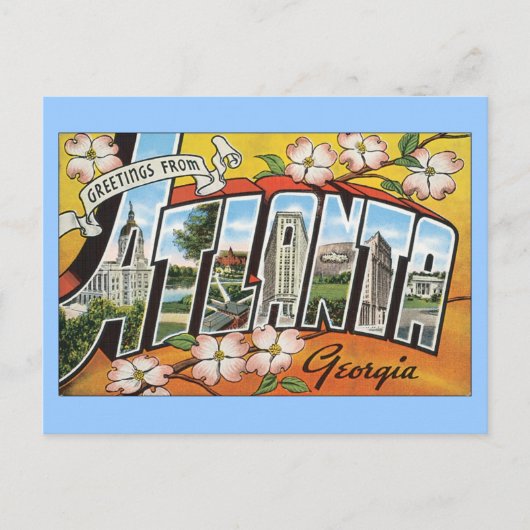 Atlanta Georgia Postcard Postkarte (Vorderseite)