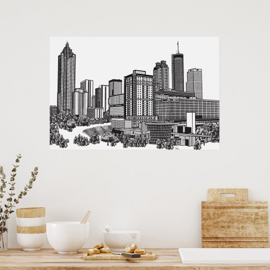 Atlanta Georgia Poster (Küche)