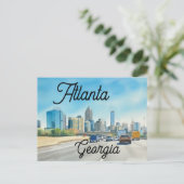 Atlanta Georgia Postkarte (Stehend Vorderseite)
