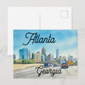 Atlanta Georgia Postkarte (Vorne/Hinten)