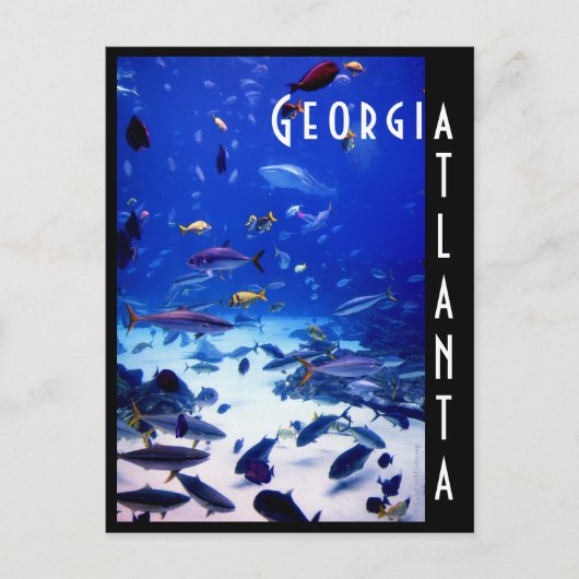 Atlanta Georgia Postkarte (Vorderseite)