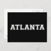 Atlanta Georgia Postkarte (Vorne/Hinten)