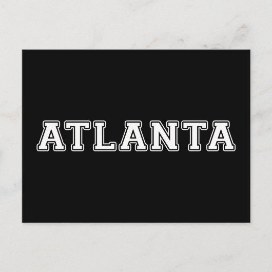 Atlanta Georgia Postkarte (Vorderseite)