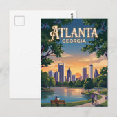 Atlanta Georgia Postkarte (Vorne/Hinten)