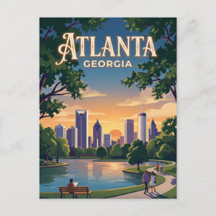 Atlanta Georgia Postkarte