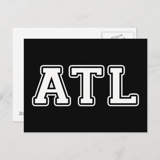 Atlanta Georgia Postkarte (Vorne/Hinten)