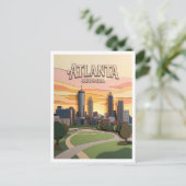 Atlanta Georgia Postkarte (Stehend Vorderseite)