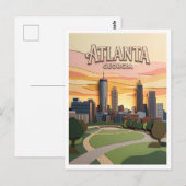 Atlanta Georgia Postkarte (Vorne/Hinten)