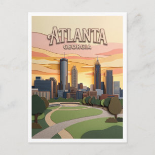 Atlanta Georgia Postkarte