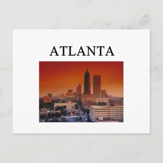ATLANTA Georgia Postkarte (Vorderseite)