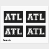 Atlanta Georgia Rechteckiger Aufkleber (Blatt)