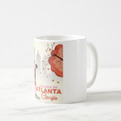 Atlanta Georgia Reiseplakat Kaffeetasse (VorderseiteRechts)