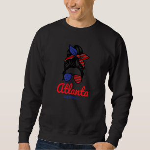 Atlanta Georgia Retro unordentlicher Dutt   Sweatshirt