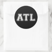 Atlanta Georgia Runder Aufkleber (Tasche)
