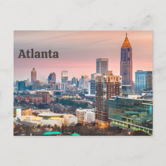 Atlanta, Georgia Schöne Sicht auf die sonnige Stad Feiertagspostkarte